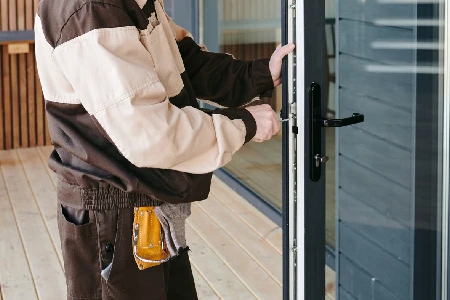 Cleaning And Polishing Glass Door Installation in St. Petersburg, FL